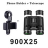 900x25 High Power Mini HD Low Light Level BAK4 Binoculars With Long Range 50000M