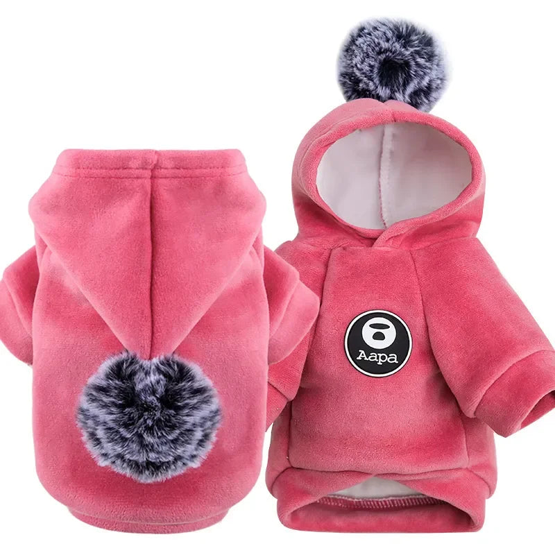 Pet Fleece Hooded Winter Coat