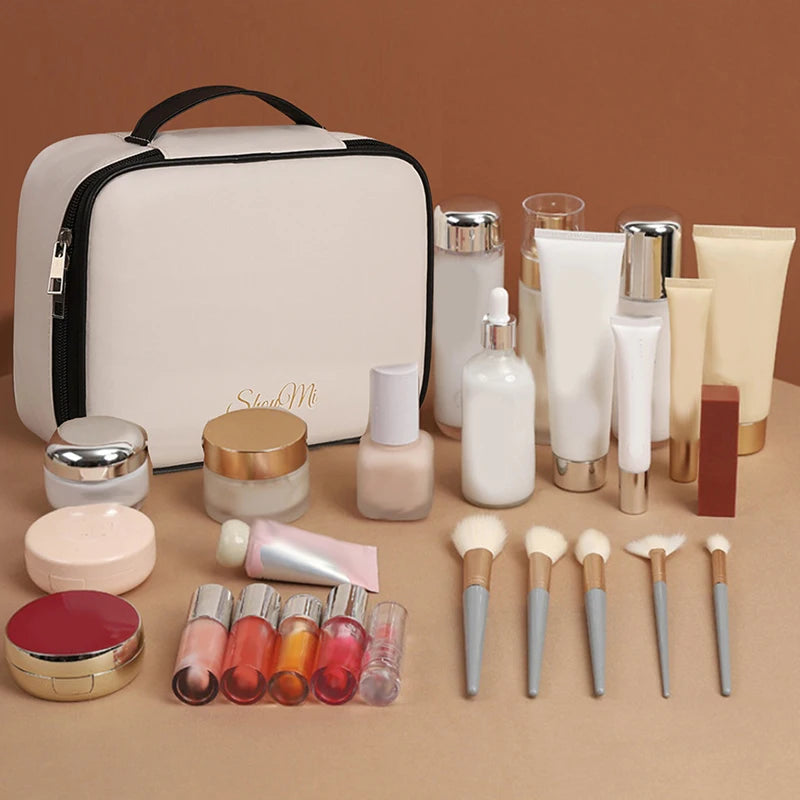 1Pieces 3 In 1 Multipurpose PU Makeup Storage Bag