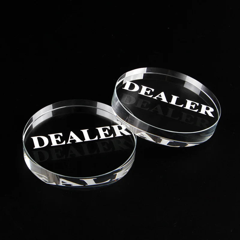 Texas Holdem Crystal DEALER Poker Chips