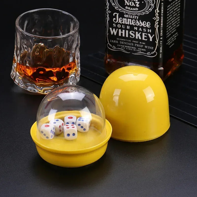 5pc Enclosed Dice Cup