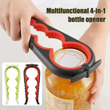 Multi Functional Four In One Anti-Slip Bottle Opener
