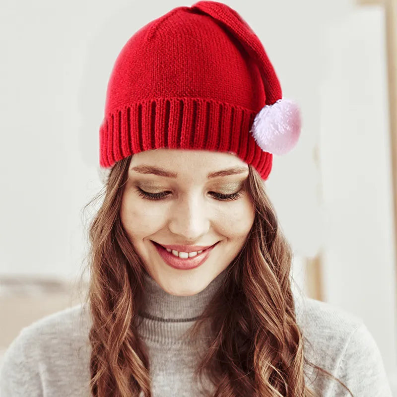 Parent-Child Winter Warm Christmas Hat.