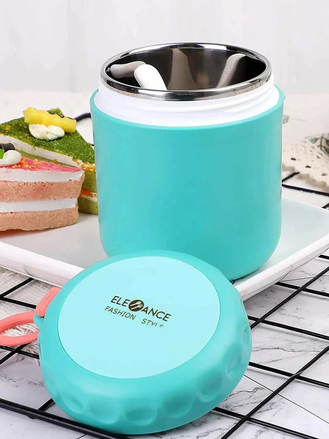 Stainless Steel Insulated Vacuum Cup With Spoon