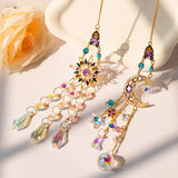 Window Or Garden Hanging Sun Catchers with Crystals And Rhinestones