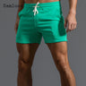 Men's Leisure Shorts With Lace Up And Pockets