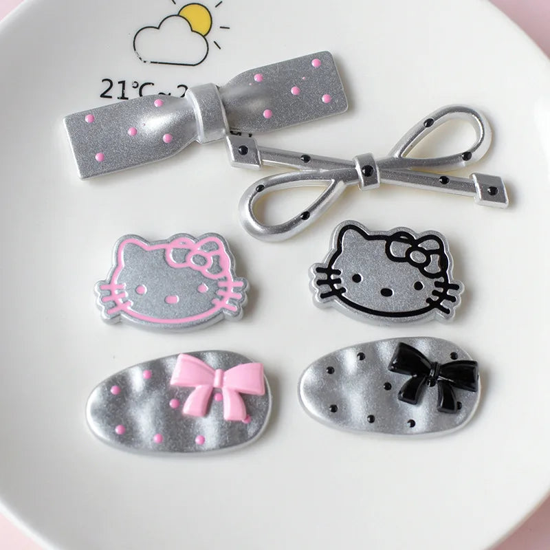 Silver Hello Kitty Charms Shoe Accessories