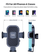 TOPK Air Vent Clamp Hands Free Cell Phone Holder