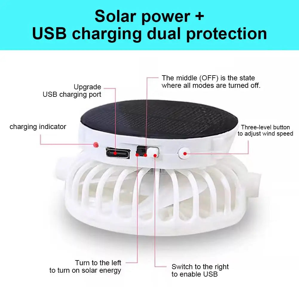 Solar Charging Fan Hat