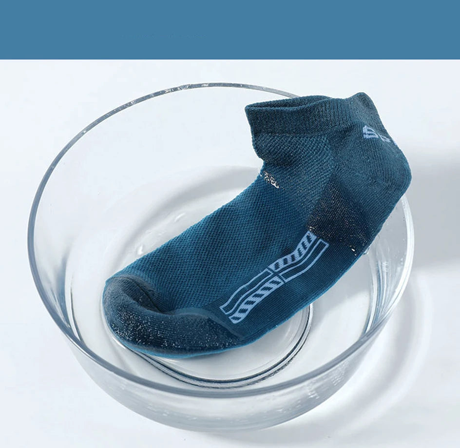 10 Pairs Cotton Breathable Mesh Sports Ankle High Socks For Men And Women