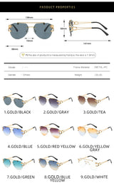 KAMMPT Men Or Women's  Rimless UV400 Sunglasses