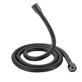 Black/Chrome Stainless Steel Flexible Shower Hose