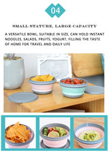 3 Pieces Silicone Folding Bowls with Lids