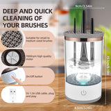 USB Chargeable Cosmetic Brush Cleaner For All Sizes