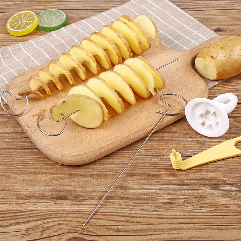 Stainless Steel/Plastic Spiral Slice Vegetable Tool.