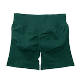 NCLAGEN 4.5" Women's  Low Ribbed Band Scrunch Butt Seamless Impact Shorts