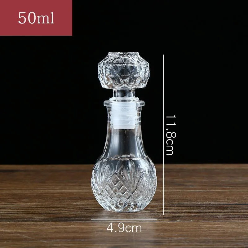 50ML mini style lead-free wine glass decanter with Airtight stopper.