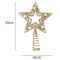 Plastic Five-pointed Star Snowflake Christmas Tree Top