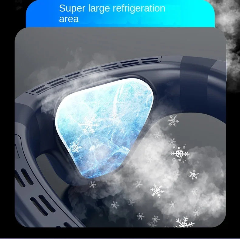 Rechargeable Semiconductor Bladeless Turbo Neck Fan