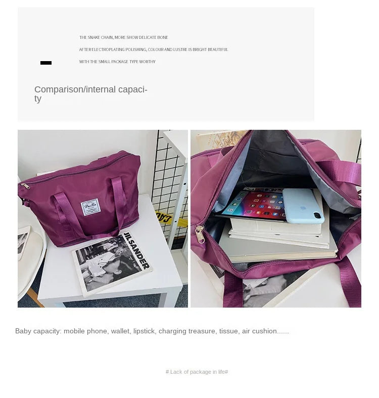Waterproof Tote Bag For Diapers Sports Or Travel
