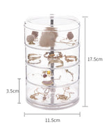 Transparent Rotatable Jewelry Organizer Box