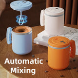 USB Rechargeable 304 Stainless Steel 400ML Automatic Mixing Cup