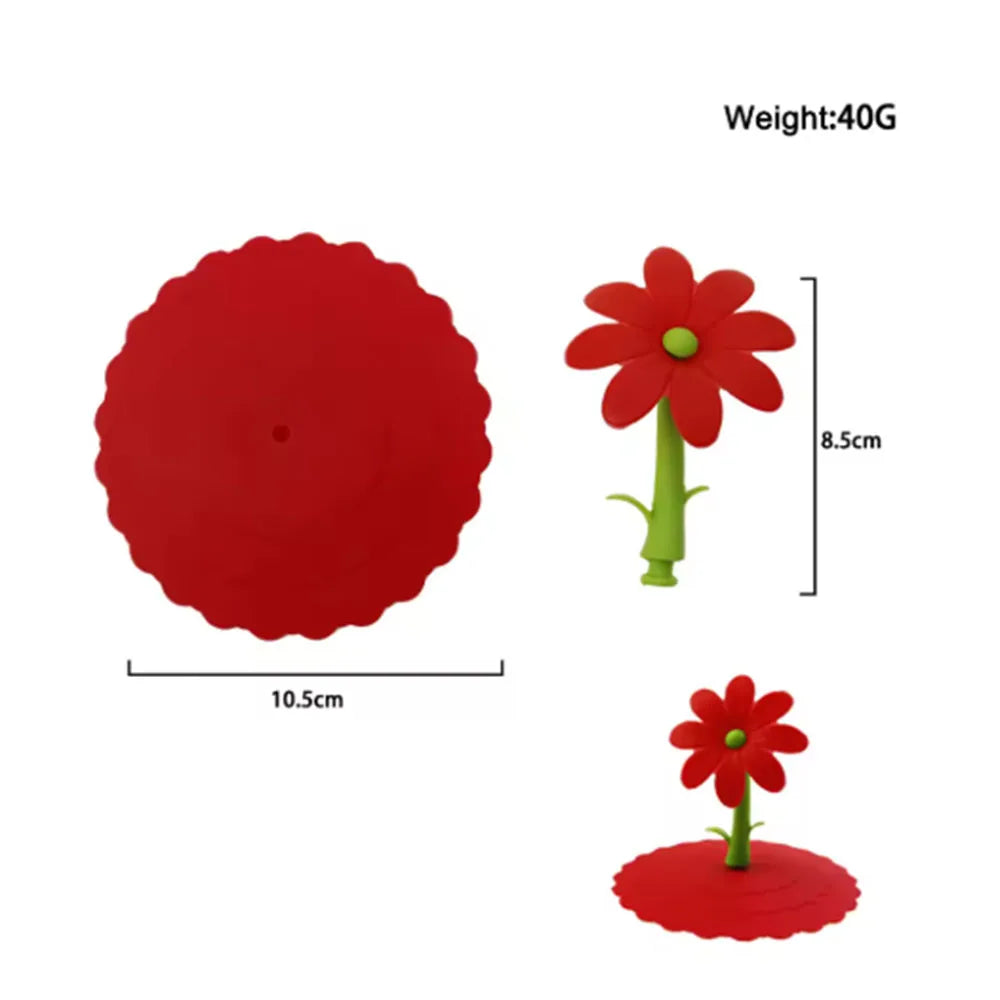 1PC High Temperature 10cm Silicone Cup Lids
