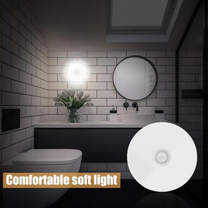 PIR LED/USB Rechargeable Motion Sensor Night Light For Kitchens, Closets and Staircase.