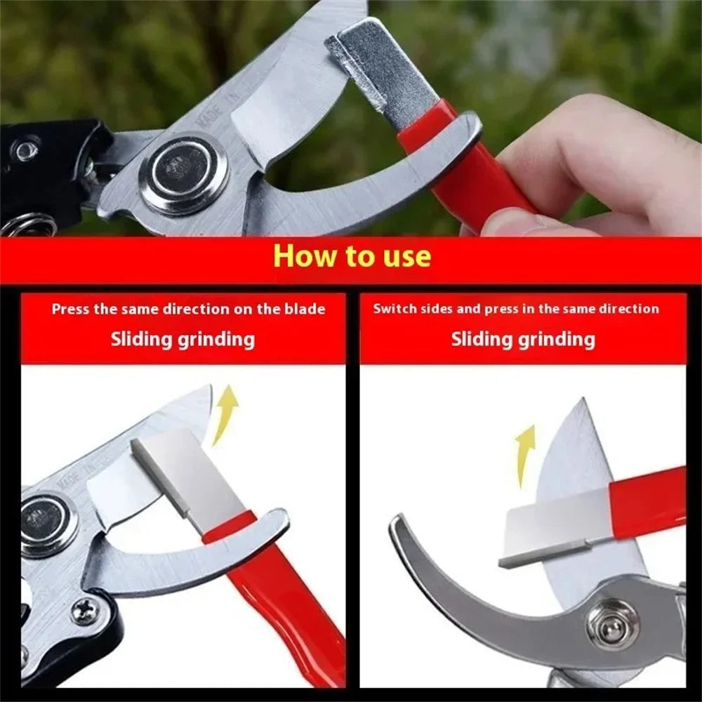 Tungsten Diamond Ceramic Sharpening Stone For Knives Scissors OR  Gardening Shears