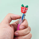 1Pcs 4 Color Retractable Mini Christmas Pen.