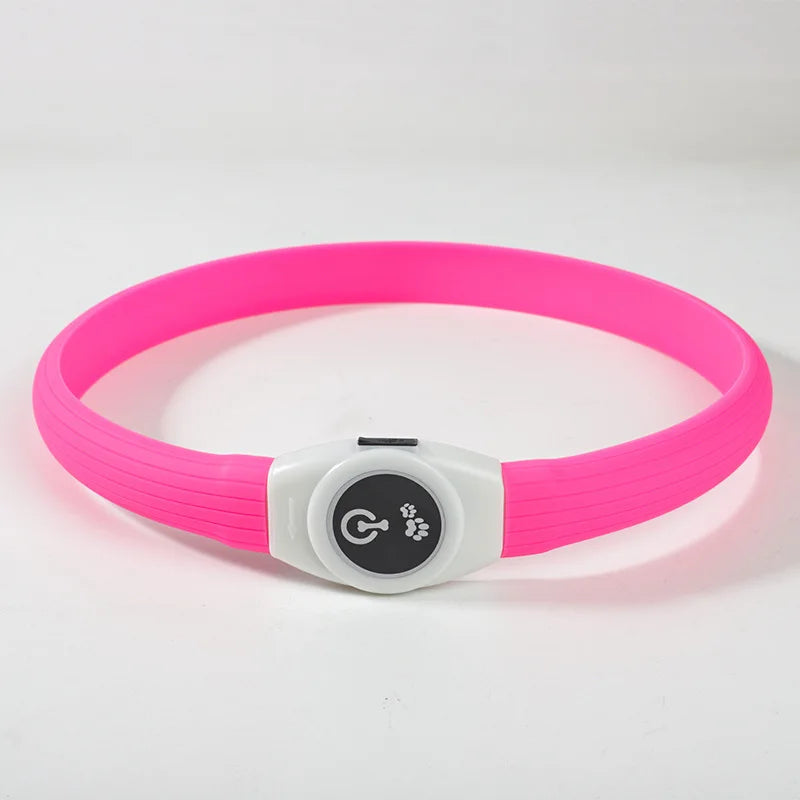 Led/USB Luminous PVC Waterproof Collar For Large Medium Or Small Pets