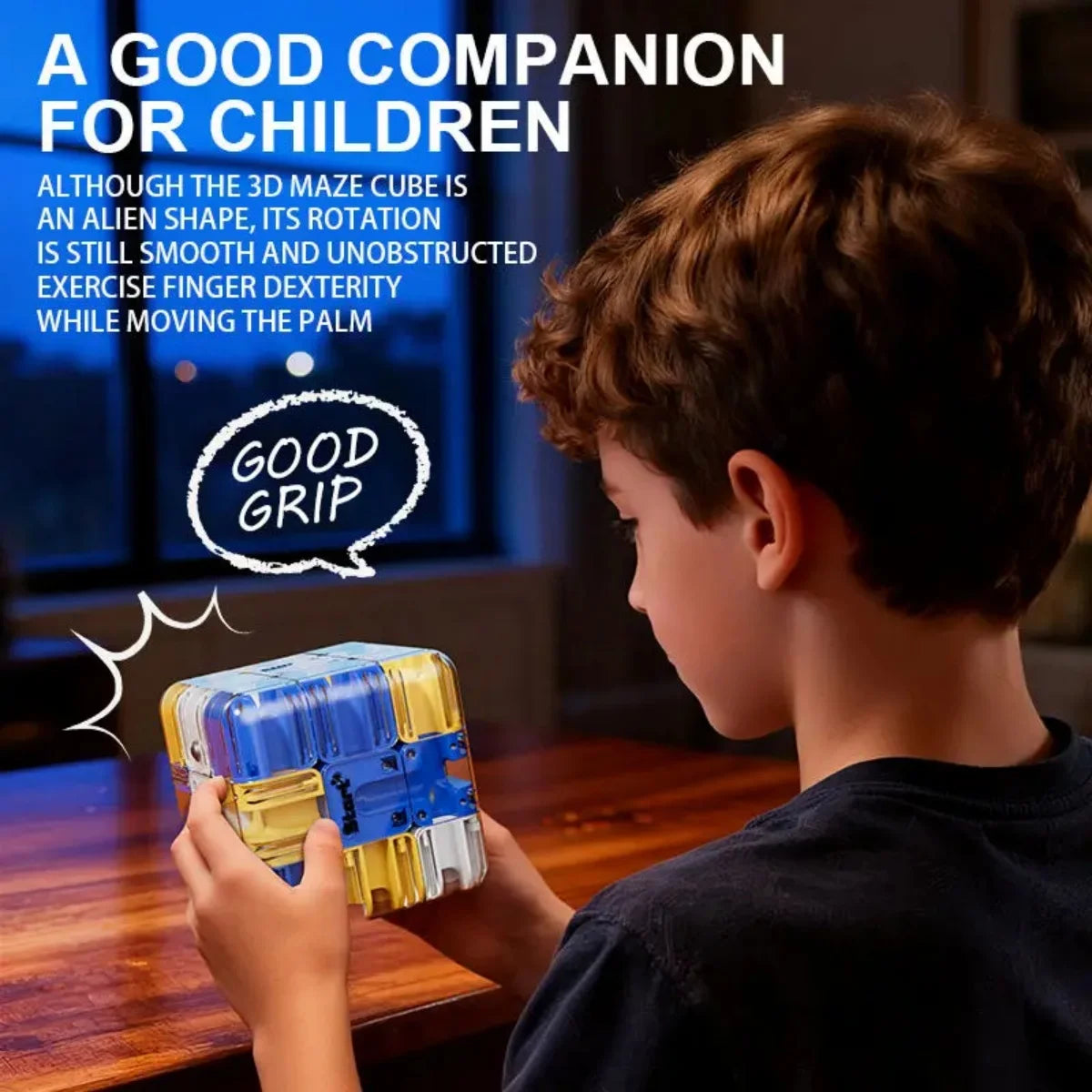 3D Ball Rolling Maze Puzzle Cube For Children Or Adults