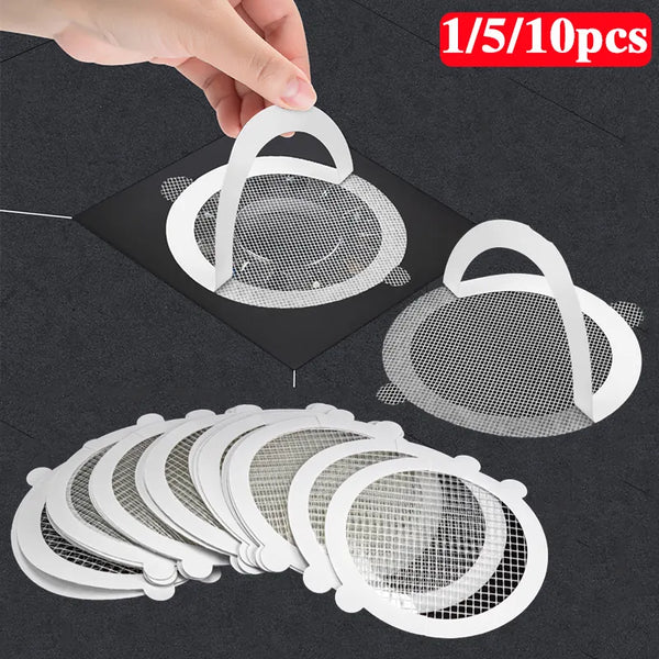 1~10pcs Disposable Shower Drain Mesh Filter.