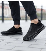 Men's Breathable Slip On Walking Sneakers.