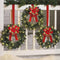 Christmas Artificial Silk Flowers with Clips for Xmas Tree Hanging Ornaments.