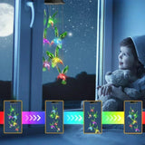 Outdoor Solar Charging Waterproof Hummingbird/Owl Wind Chime Light