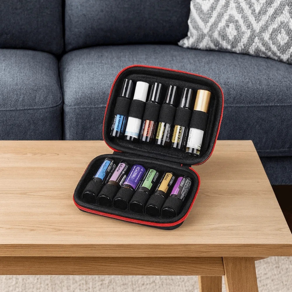12 Slots 10ML Capacity Essential Oil Padded Case