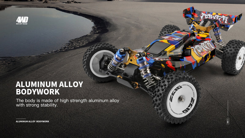 Remote control high speed off-road racing car. 75KM/H 4WD RC Car.