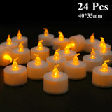 6/24Pcs Flameless LED Battery Powered Candles.