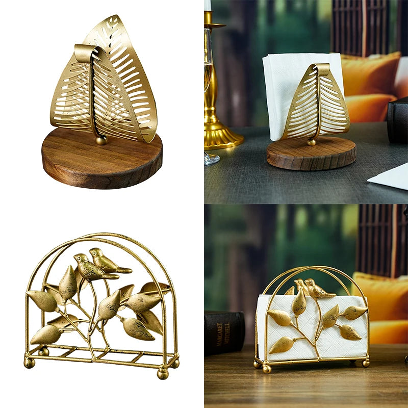 Wrought Iron  Antique Style Napkin Holder