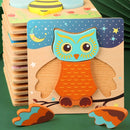 Children's 3D Wooden Educational Puzzles.