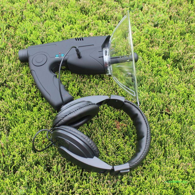 8X21 Zoom Outdoor Parabolic Microphone Listening & Recording Device For Bird watching.