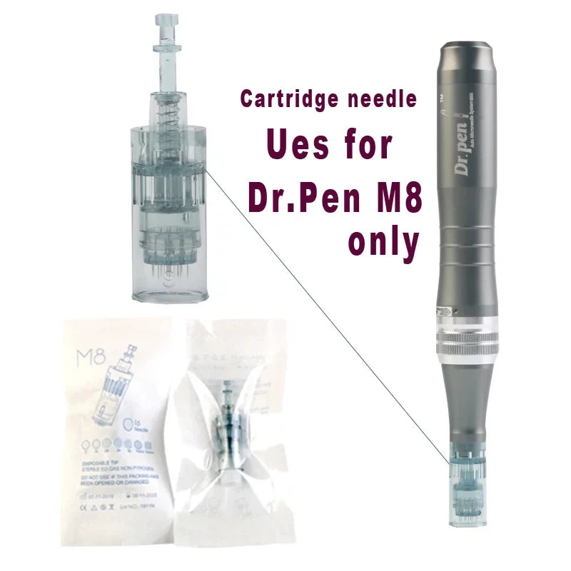 Dr Pen 5/10/20/50/100pcs  M8 Needle Cartridge Derma Pen Replacement ULTIMA-M8 Microneedling 11/ 16/24/ 36/ 42 Pin 5D Nano Needles