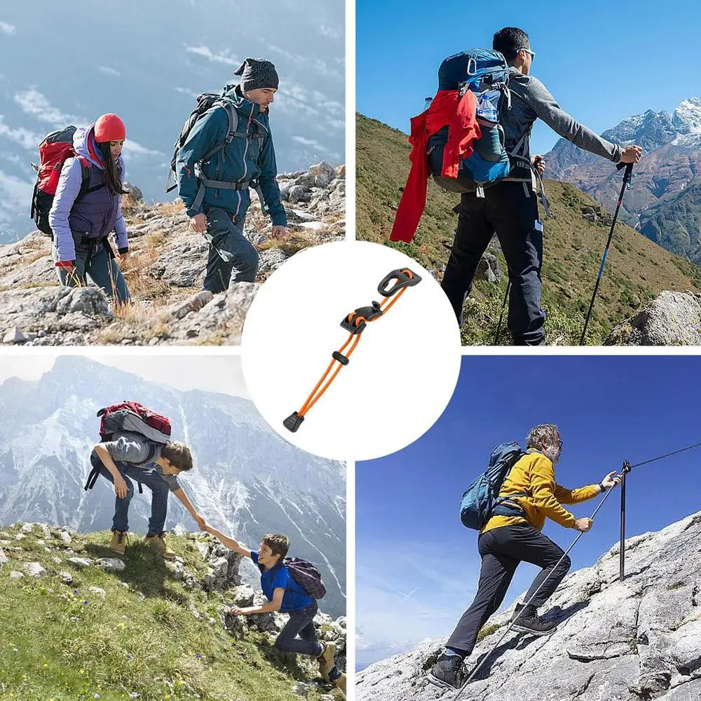 Adjustable Thick Elastic Rope Bag Expansion Strap With Quick Release Buckle