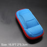 KLASSNUM Hard Eyeglass Protector Case With Zipper And Carabiner Hook