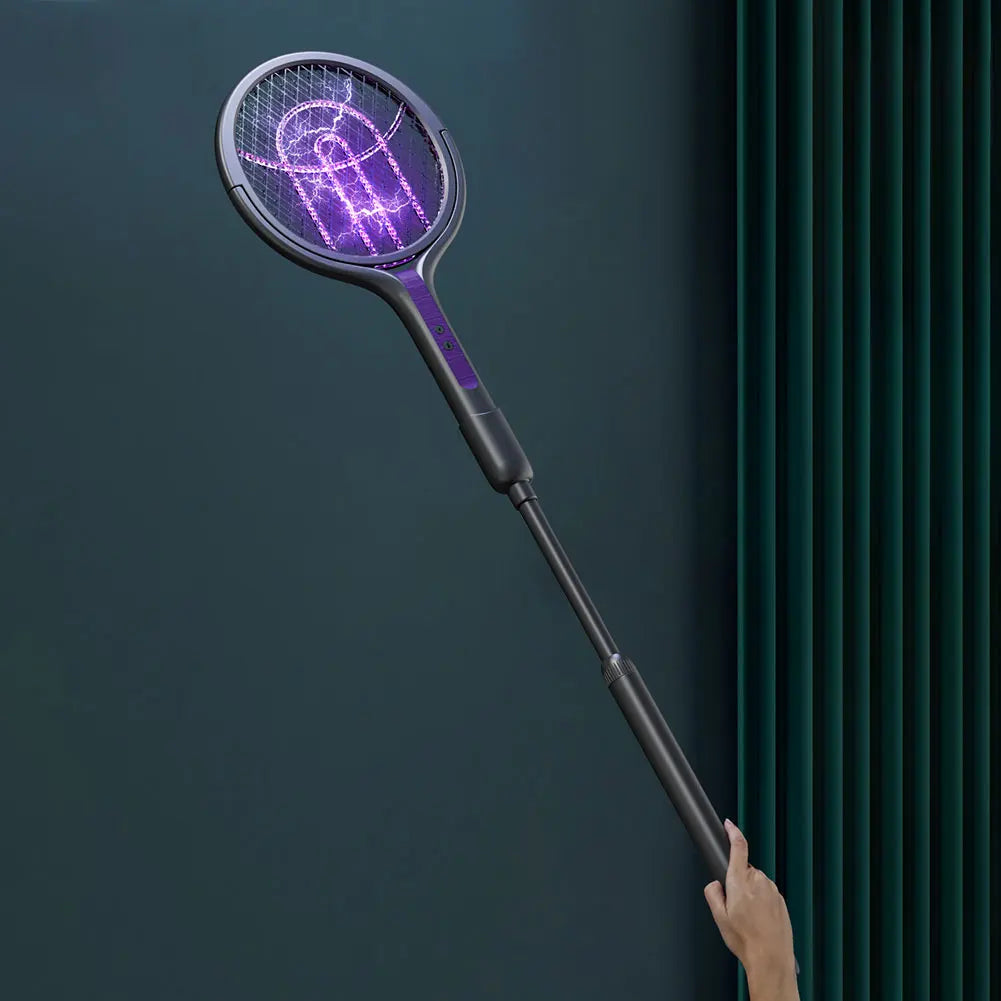 Rechargeable Long Or Short Electric 2 in 1 Fly And Mosquito Zapper With Rotating Head