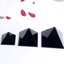 Natural Mineral Black Tourmaline Pyramid Crystal Point Reiki Healing Stone