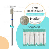 HYTOOS 5Pcs/Set Diamond Nail Drill Bits To Clean Cuticles And Nails