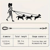 Heavy Duty Durable Rope Leash With Soft Handle for Small, Medium Pets