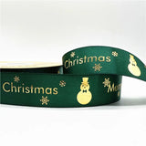 5yards Of 1inch(25mm) Christmas Polyester Ribbon.